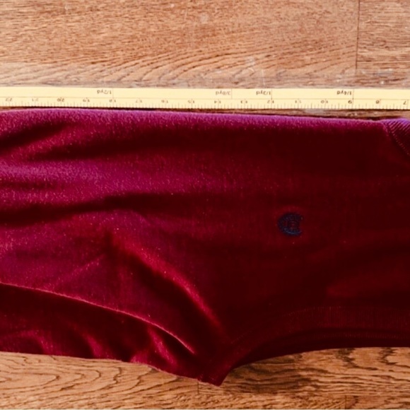 Chaps Men Sweater Vest Burgundy V Neck Pullover Cotton Knit Size XL - Picture 7 of 7